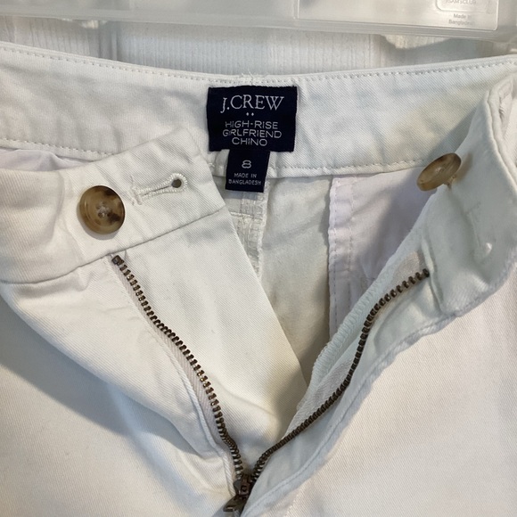 J. Crew High Rise Girlfriend Chino Pants in the colour Marine Salt, Size 8 - Picture 5 of 15